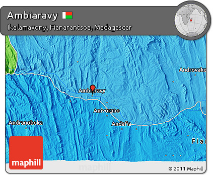 Political 3D Map of Ambiaravy
