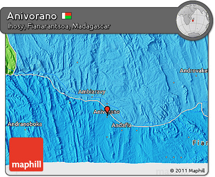 Political 3D Map of Anivorano