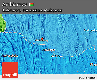 Political 3D Map of Ambiaravy