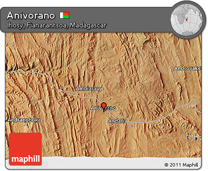 Satellite 3D Map of Anivorano