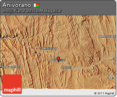 Satellite 3D Map of Anivorano