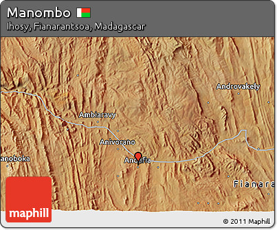 Satellite 3D Map of Manombo