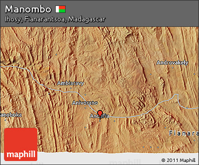 Satellite 3D Map of Manombo