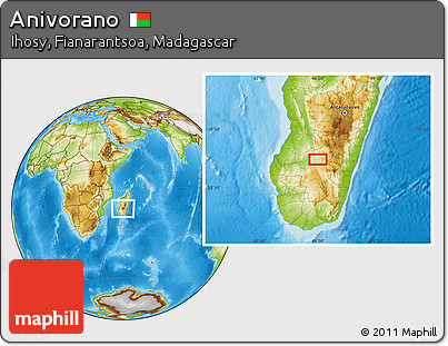 Physical Location Map of Anivorano
