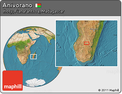 Satellite Location Map of Anivorano