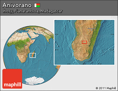 Satellite Location Map of Anivorano