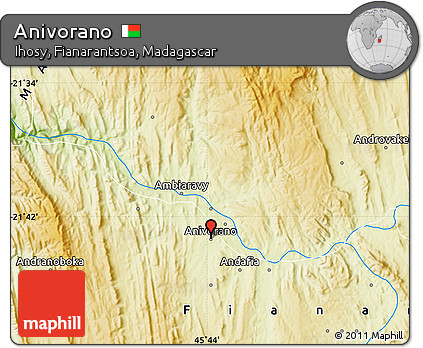 Physical Map of Anivorano