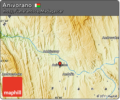 Physical Map of Anivorano
