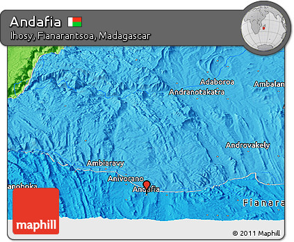 Political Panoramic Map of Andafia