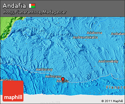 Political Panoramic Map of Andafia