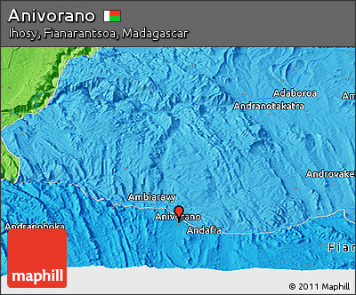 Political Panoramic Map of Anivorano