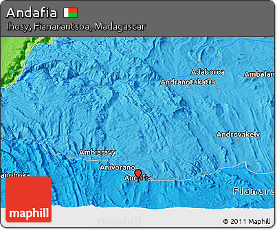 Political Panoramic Map of Andafia