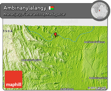 Physical 3D Map of Ambinanylalangy