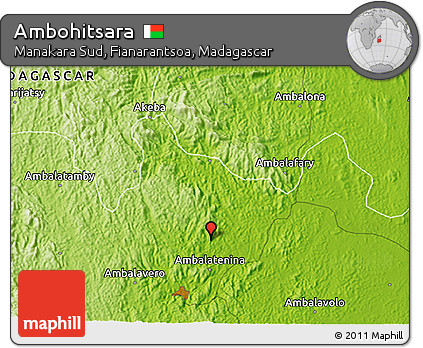 Physical 3D Map of Ambohitsara