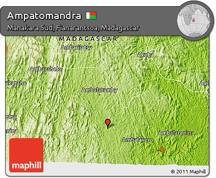 Physical 3D Map of Ampatomandra