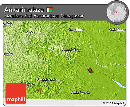 Physical 3D Map of Ankarimalaza