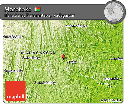 Physical 3D Map of Marotoko