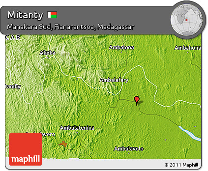Physical 3D Map of Mitanty