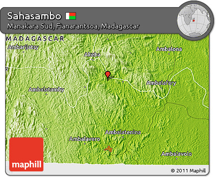 Physical 3D Map of Sahasambo