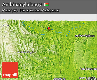 Physical 3D Map of Ambinanylalangy