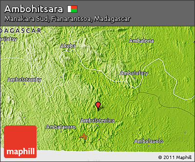 Physical 3D Map of Ambohitsara