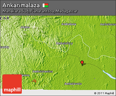 Physical 3D Map of Ankarimalaza