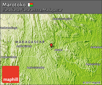 Physical 3D Map of Marotoko