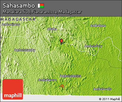 Physical 3D Map of Sahasambo