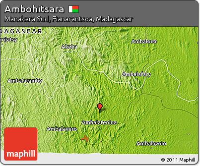 Physical 3D Map of Ambohitsara