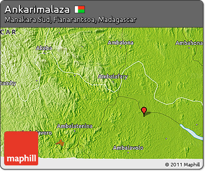Physical 3D Map of Ankarimalaza