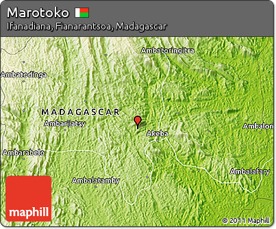Physical 3D Map of Marotoko