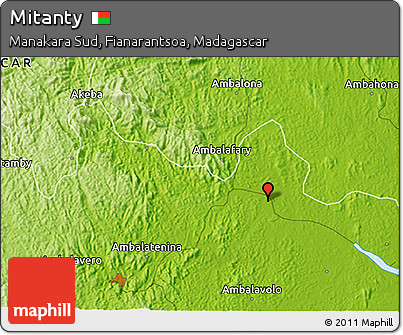 Physical 3D Map of Mitanty