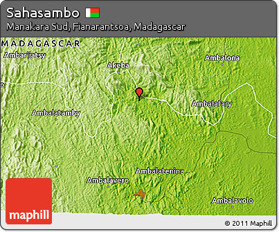 Physical 3D Map of Sahasambo