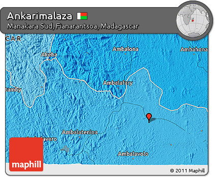 Political 3D Map of Ankarimalaza
