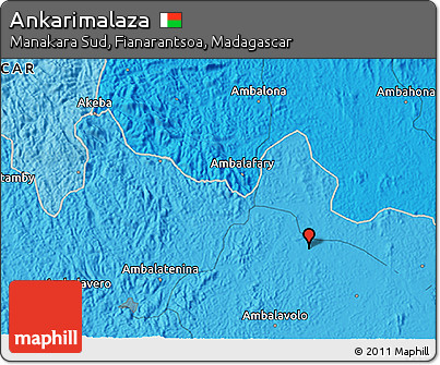 Political 3D Map of Ankarimalaza