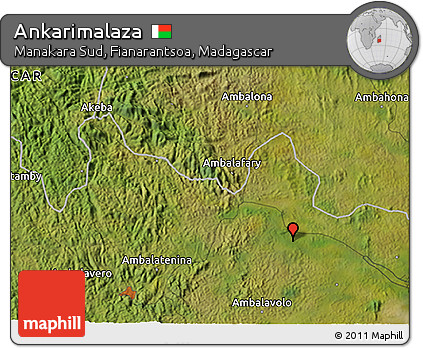 Satellite 3D Map of Ankarimalaza