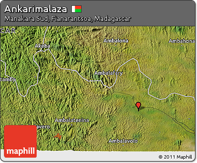 Satellite 3D Map of Ankarimalaza