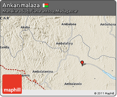 Shaded Relief 3D Map of Ankarimalaza