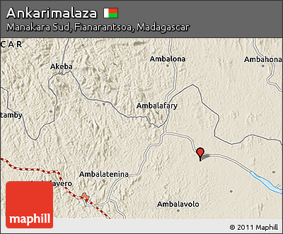 Shaded Relief 3D Map of Ankarimalaza