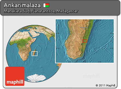 Satellite Location Map of Ankarimalaza
