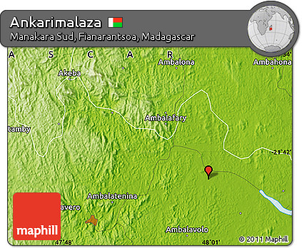 Physical Map of Ankarimalaza