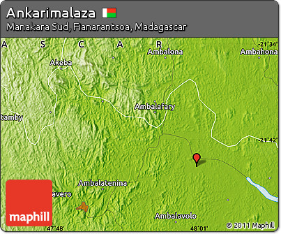Physical Map of Ankarimalaza
