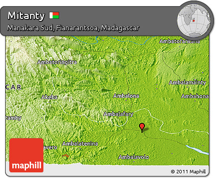 Physical Panoramic Map of Mitanty