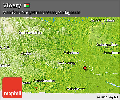 Physical Panoramic Map of Vioary