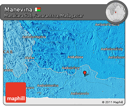 Political Panoramic Map of Manevina