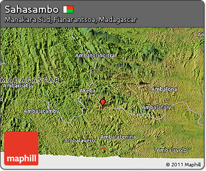 Satellite Panoramic Map of Sahasambo