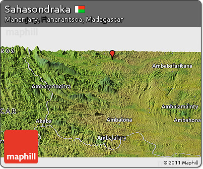 Satellite Panoramic Map of Sahasondraka