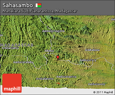 Satellite Panoramic Map of Sahasambo