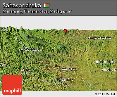 Satellite Panoramic Map of Sahasondraka