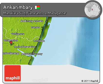 Physical 3D Map of Ankarimbary
